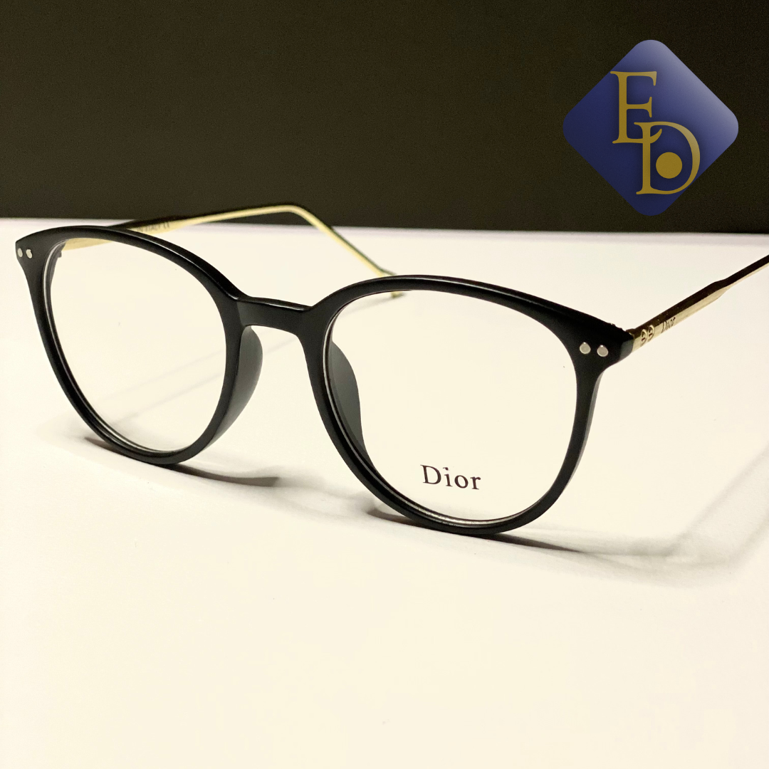Dior Black & Gold eyeglasses frame