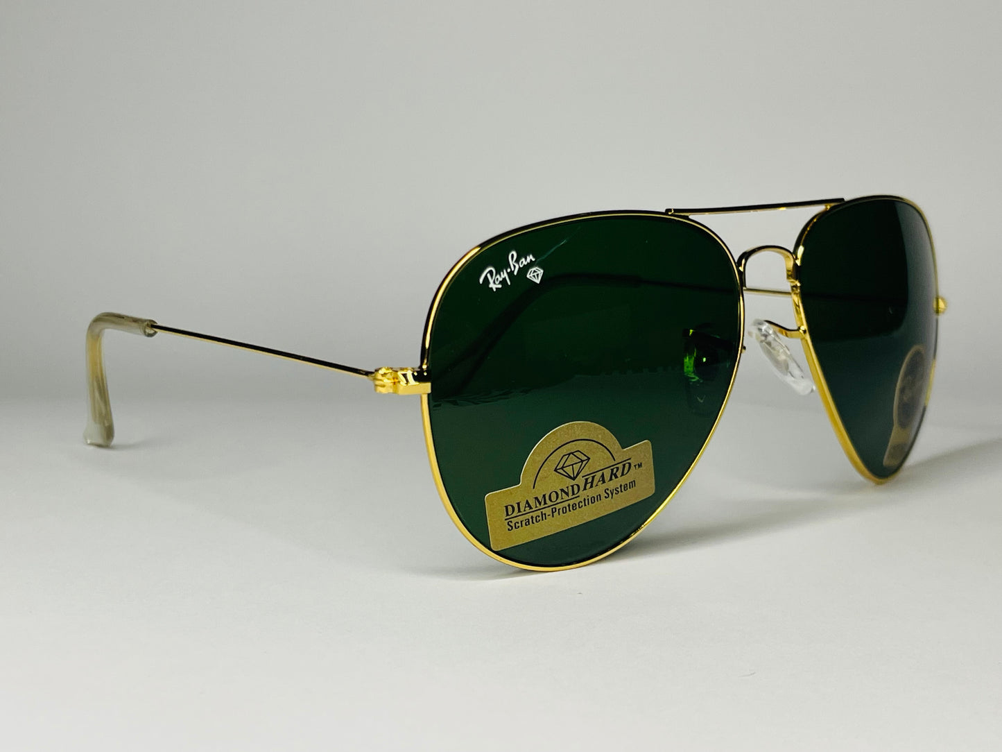 Ray ban Aviatar Sunglasses-UV Polarized Lenses-G15 Lenses-Golden Frame Green Lenses