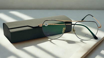 Palnder Golden & Black Metal Frame with UV lenses