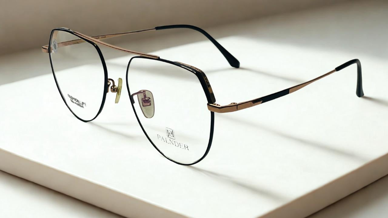 Palnder Golden & Black Metal Frame with UV lenses