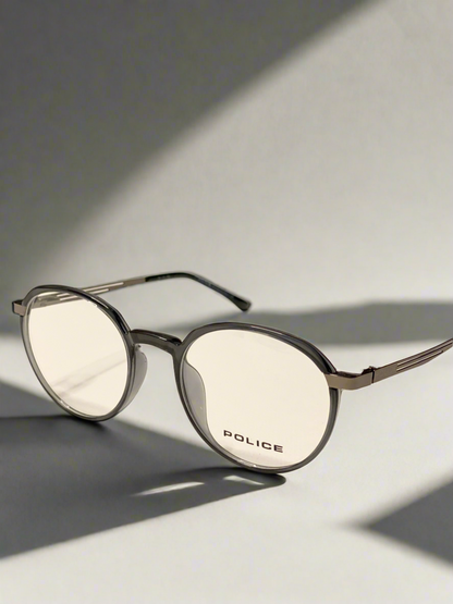 Black and Light Grey Metal  Glasses-Uv Polarized Lenses