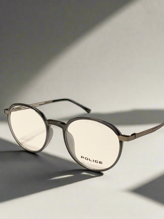 Black and Light Grey Metal  Glasses-Uv Polarized Lenses