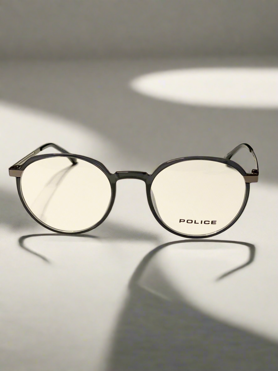 Black and Light Grey Metal  Glasses-Uv Polarized Lenses