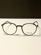 Black and Light Grey Metal Frame Glasses