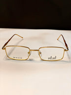 Dark Golden Metal Frame Glasses
