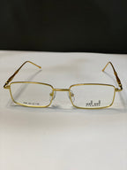 Dark Golden Metal Frame Glasses
