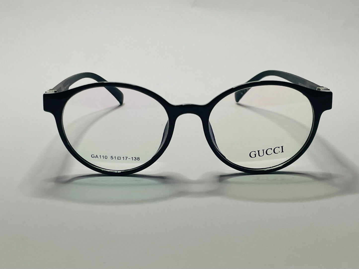 Gucci Signature Plastic Round Frame Glasses
