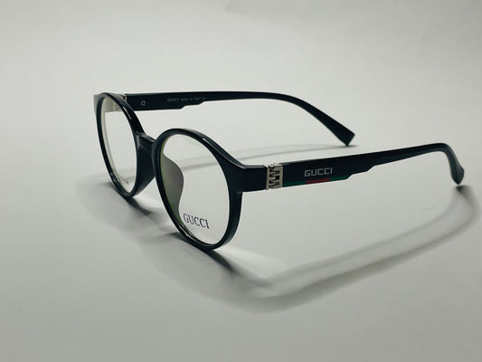Gucci Signature Plastic Round Frame Glasses