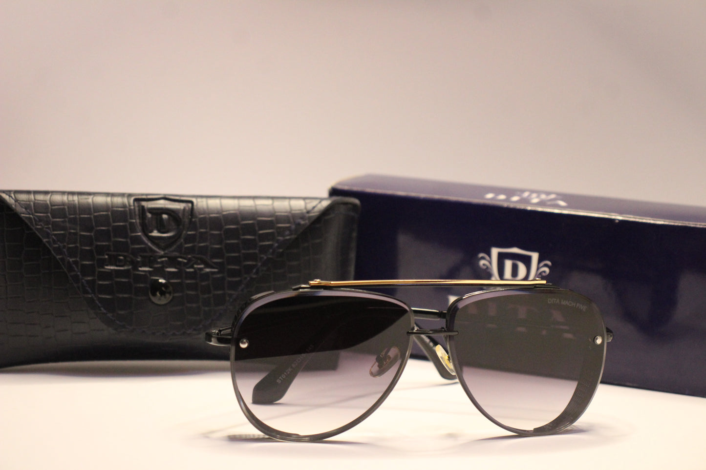 Dita Mach Five-Eclipse Noir Aviators