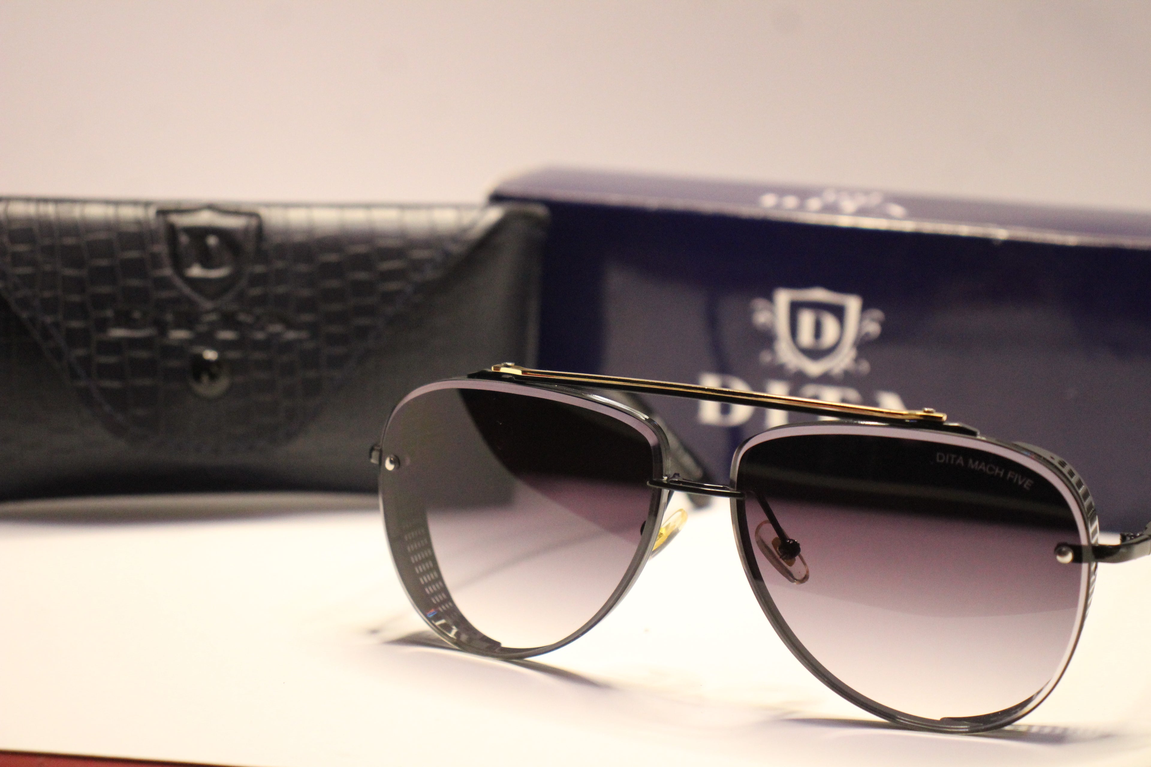 Dita Mach Five-- Eclipse Noir Aviators