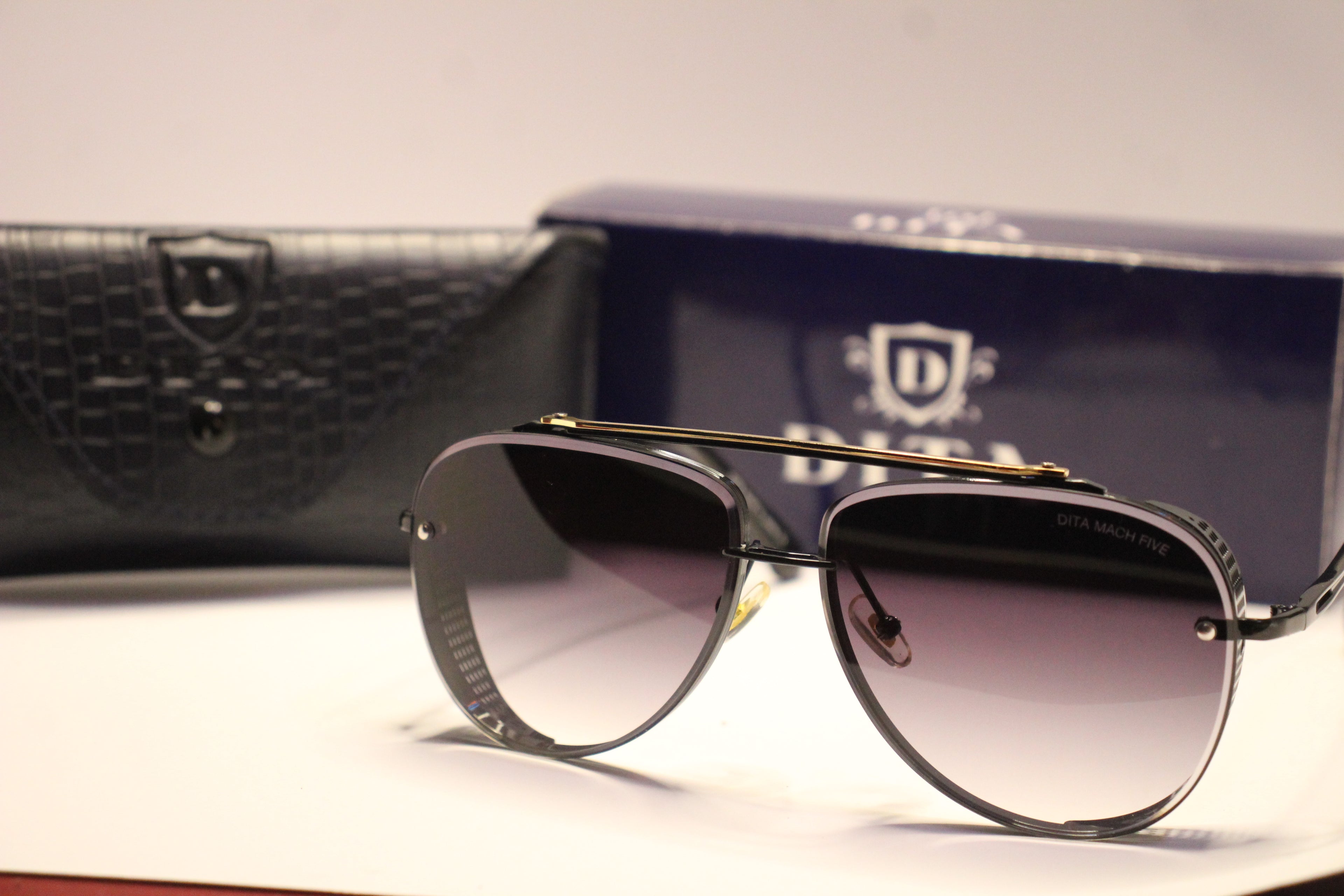 Dita Mach Five-- Eclipse Noir Aviators