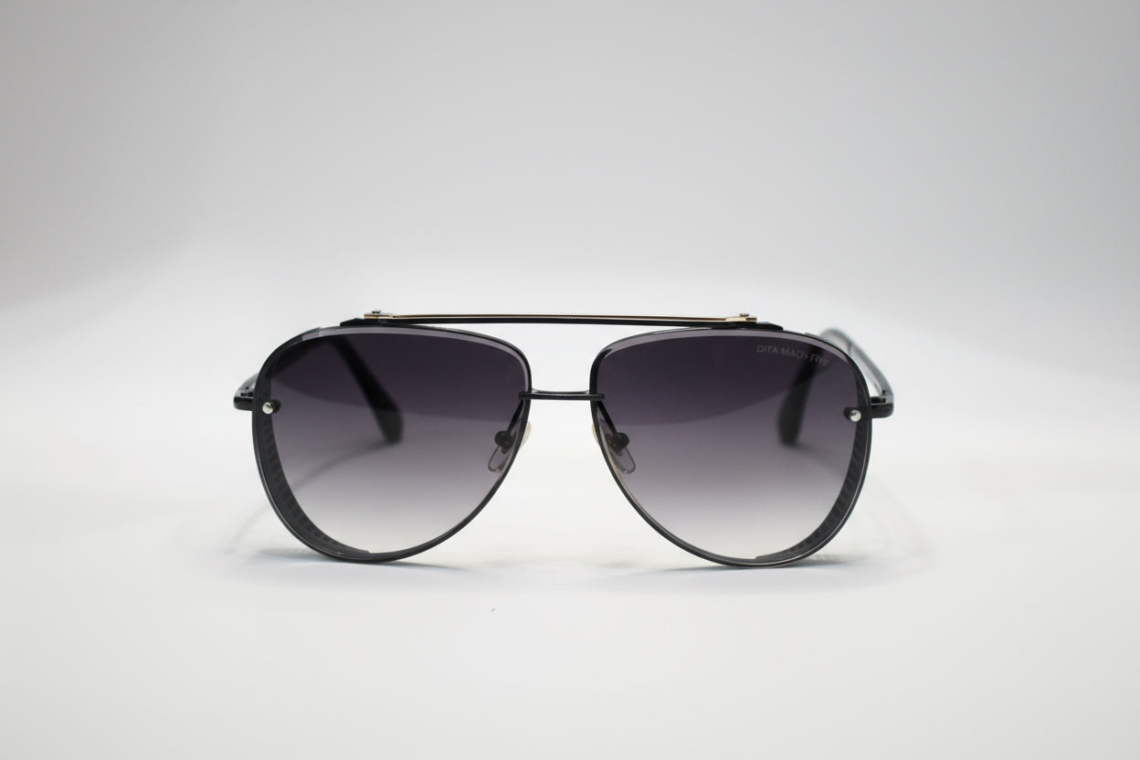 Dita Mach Five-Eclipse Noir Aviators