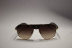 Cartier Gold Aviator Sunglasses – Leather button strap Edition