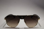 Cartier Gold Aviator Sunglasses – Leather button strap Edition