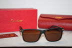 Cartier Black Edition – Matte Frame Sunglasses with Gold Detailing
