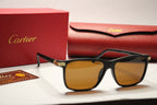 Cartier Black Edition – Matte Frame Sunglasses with Gold Detailing