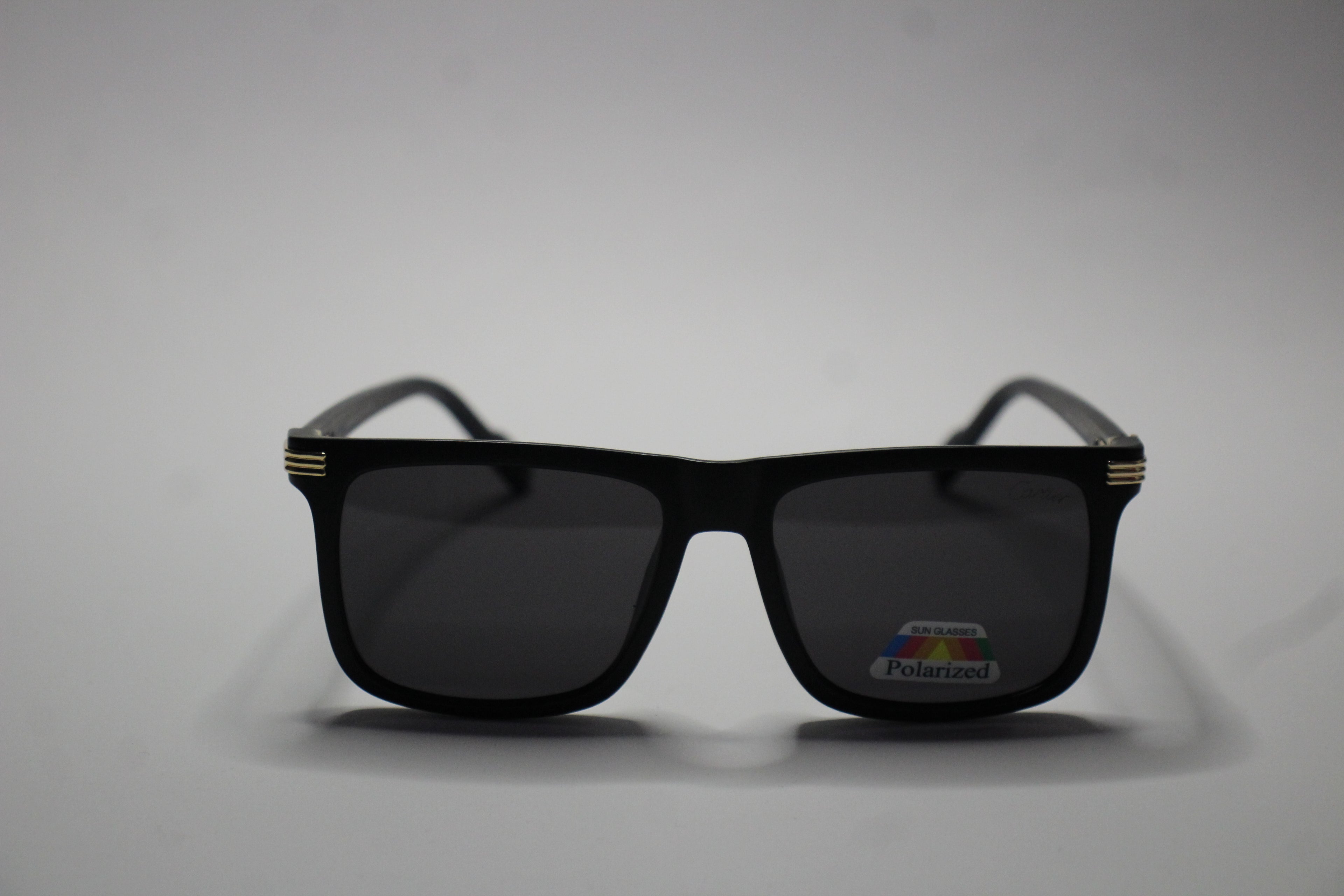 Cartier Black Edition – Matte Frame Sunglasses with Gold Detailing
