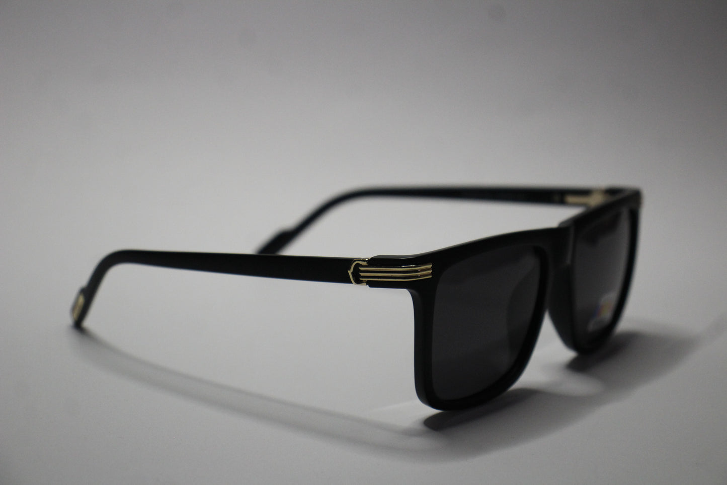 Cartier Black Edition- Black Lenses – Matte Frame with Gold Detailing Sunglasses