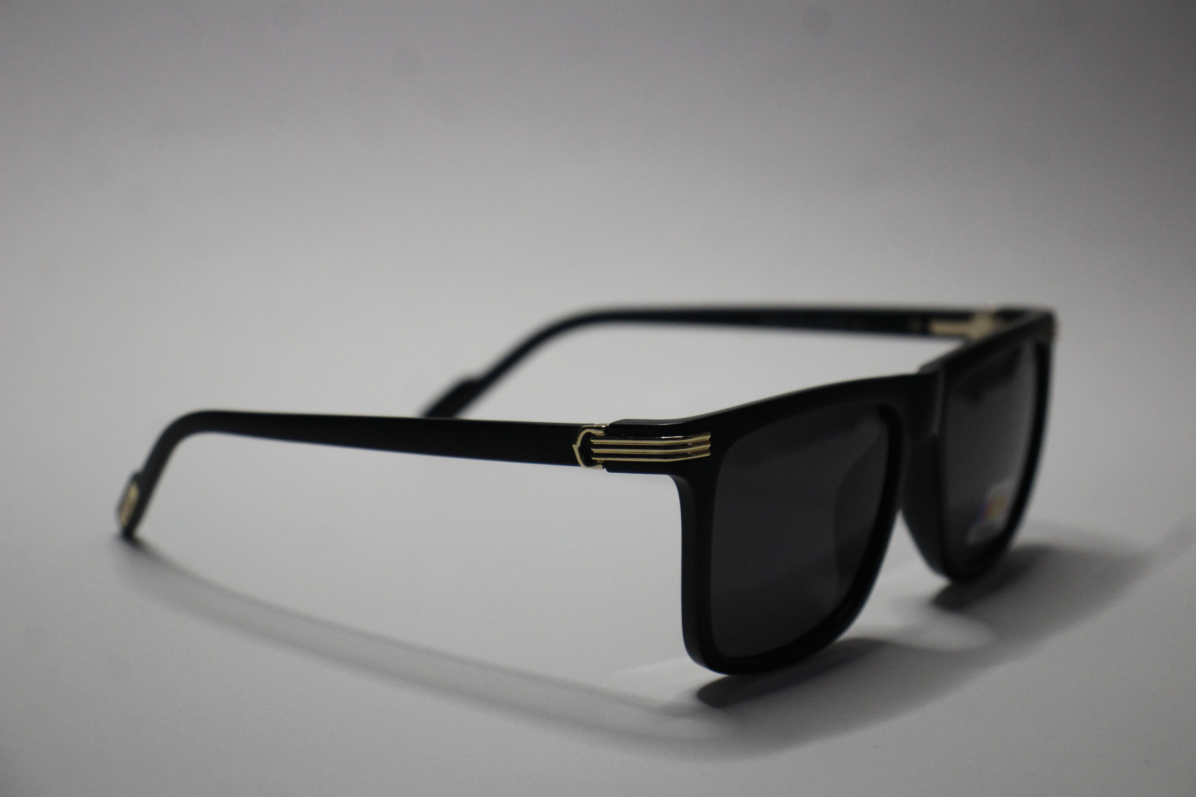 Cartier Black Edition – Matte Frame Sunglasses with Gold Detailing