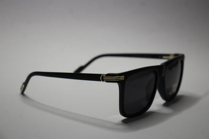 Cartier Black Edition- Black Lenses – Matte Frame with Gold Detailing Sunglasses