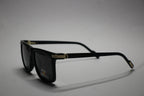 Cartier Black Edition – Matte Frame Sunglasses with Gold Detailing