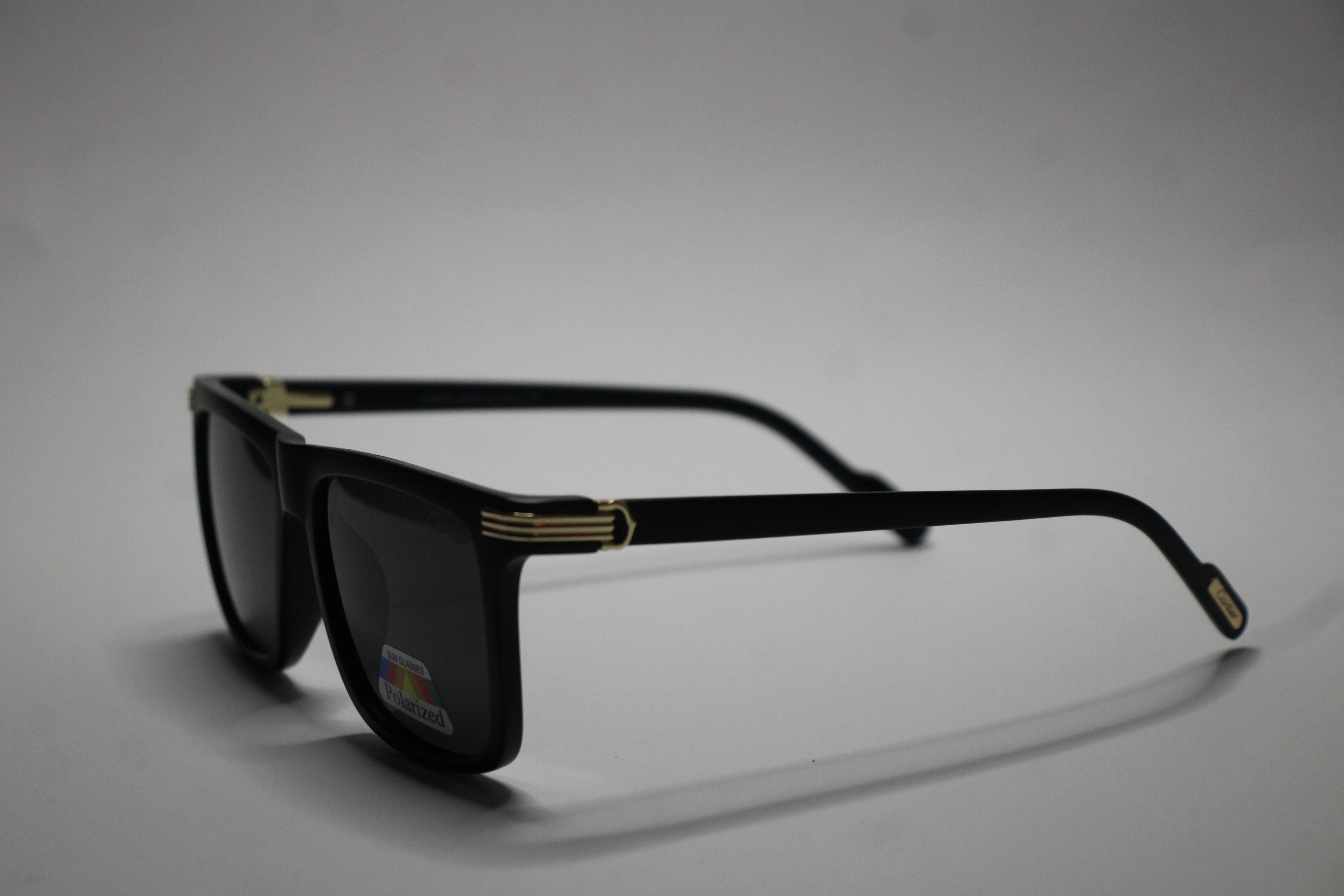 Cartier Black Edition – Matte Frame Sunglasses with Gold Detailing