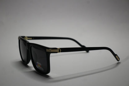 Cartier Black Edition- Black Lenses – Matte Frame with Gold Detailing Sunglasses